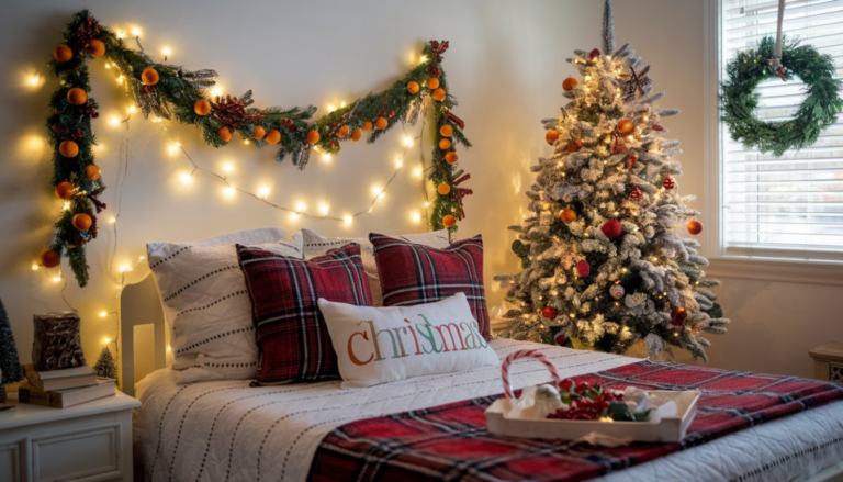 15 Budget-Friendly Christmas Bedroom Decor