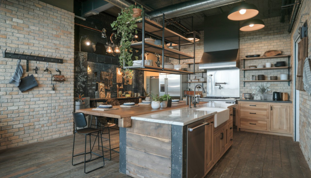 20 stunning ways to style an industrial farmhouse kitchen