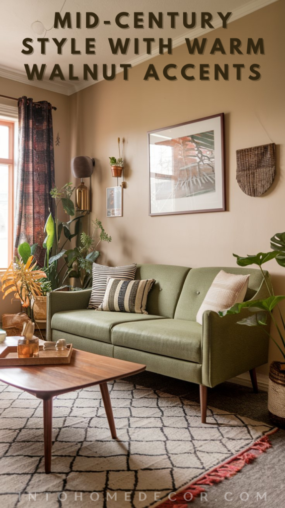 How to Style a Green Sofa